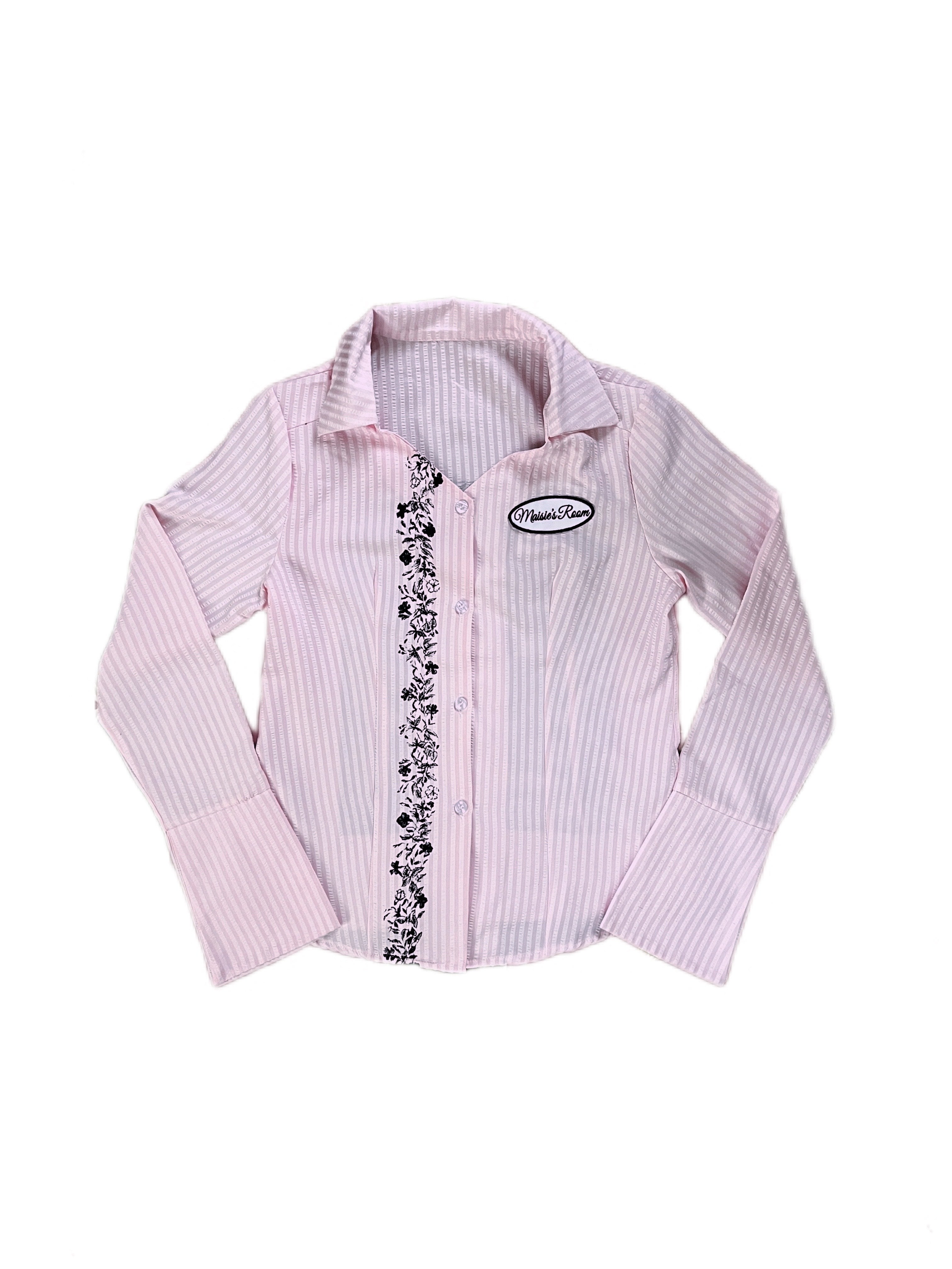 Heaven Sent button up shirt Pink